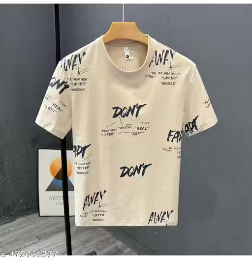 Mens Staylish Casual Lycra T-Shirt