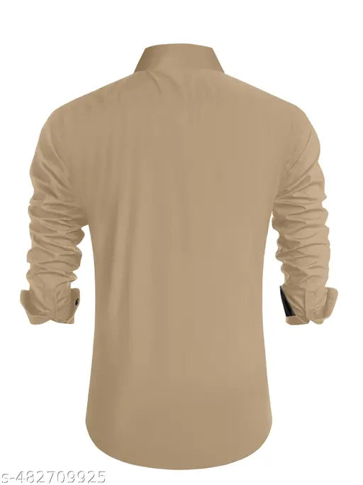 Men Regular Fit Solid Men Shirt