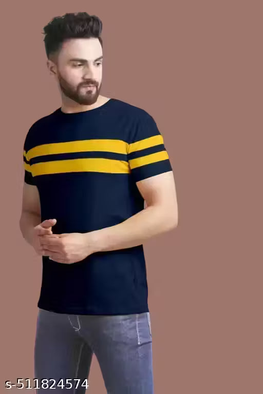 Cotton Blend Men Cotton Blend Regular Tshirts